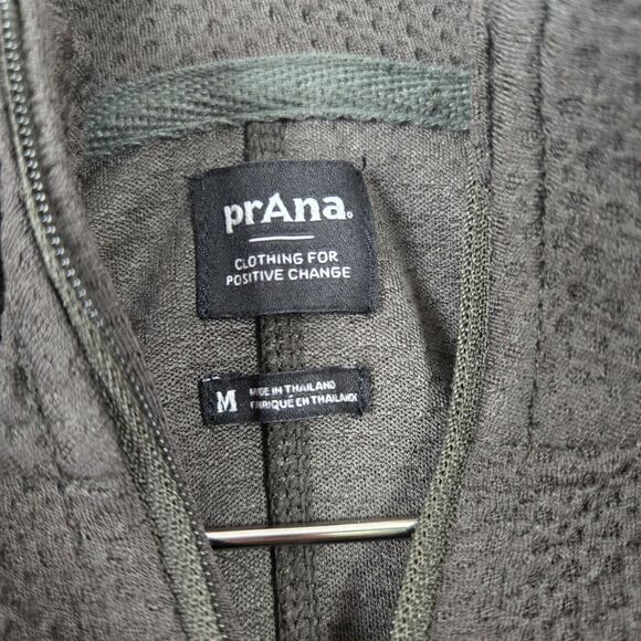 Prana Wensley 1/2 Zip Pullover Waffle Knit Sweatshirt Brown Women's Medium - Picture 5 of 9